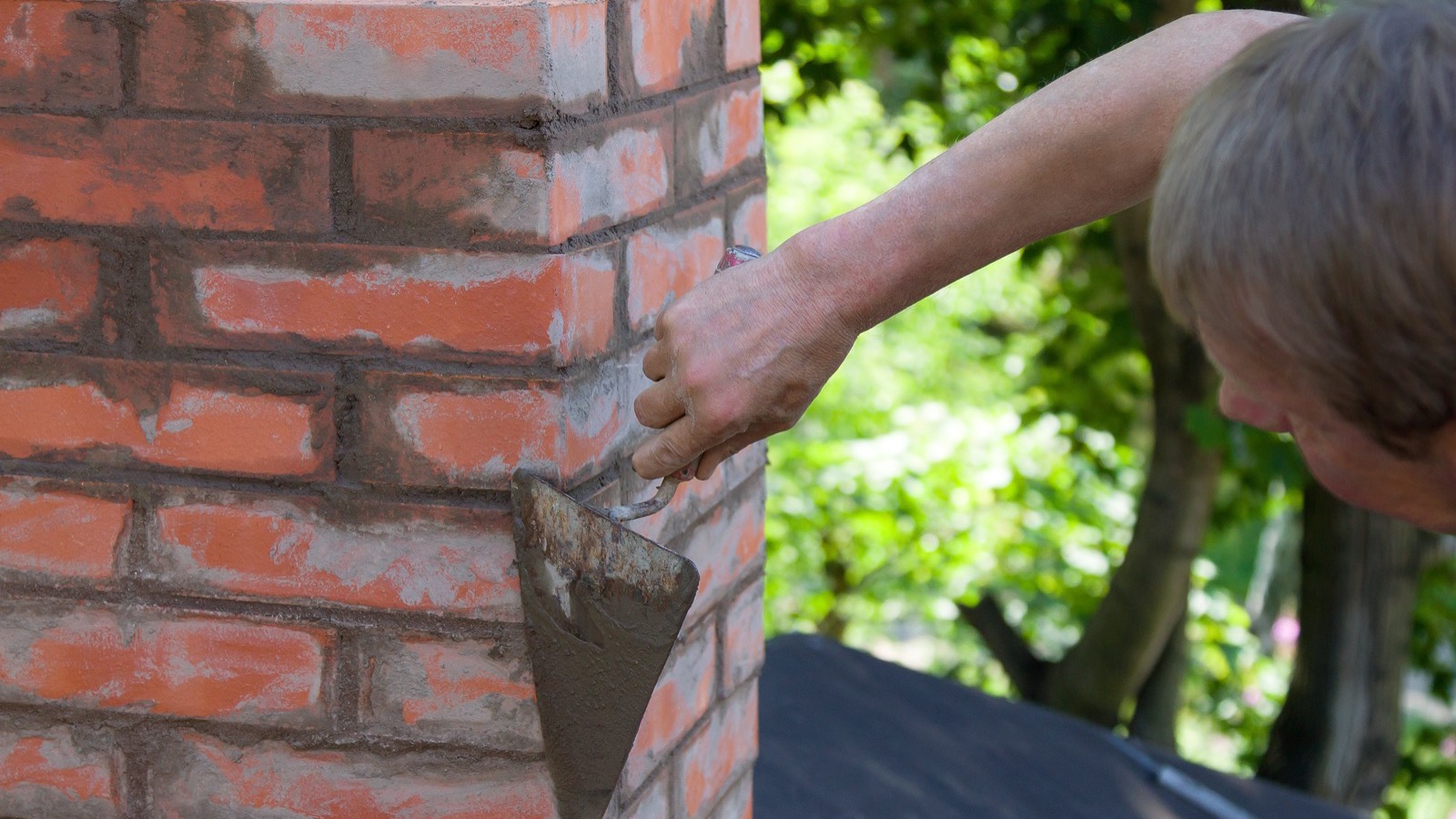 chimney repair near me on a Philadelphia rowhome